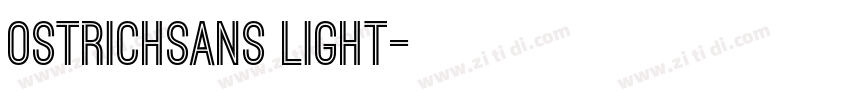 ostrichsans light字体转换